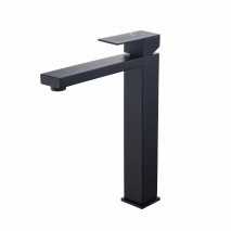 Grifo lavabo alto monomando Army negro mate de Sky Bath