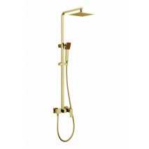 Conjunto ducha monomando Army oro cepillado mate de Sky Bath