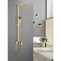 Conjunto ducha monomando Army oro cepillado mate de Sky Bath 2