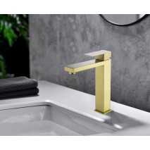 Grifo lavabo monomando Army oro cepillado de Sky Bath 2