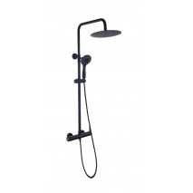 Conjunto ducha monomando Rock negro mate de Sky Bath
