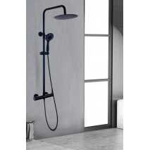 Conjunto ducha monomando Rock negro mate de Sky Bath 2