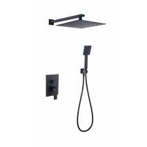 Conjunto de ducha monomando empotrado Dream negro mate de Sky bath