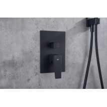 Conjunto de ducha monomando empotrado Dream negro mate de Sky bath 2