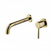 Grifo lavabo monomando empotrado Cloud oro cepillado de Sky bath