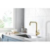 Grifo cocina Comfort oro cepillado de Sky bath 2