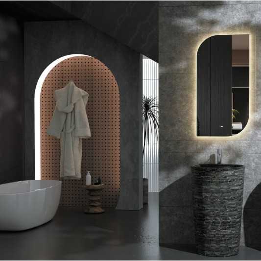 Espejo de baño Cardif 110x60 cm de Ledimex retroiluminado y antivaho