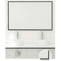 Espejo rectangular marco aluminio negro B-942 reversible