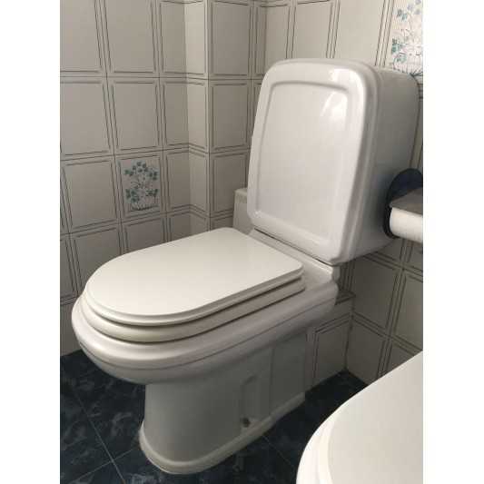 Tapa compatible Wc Duroplast Prestige de Unisan blanca 2