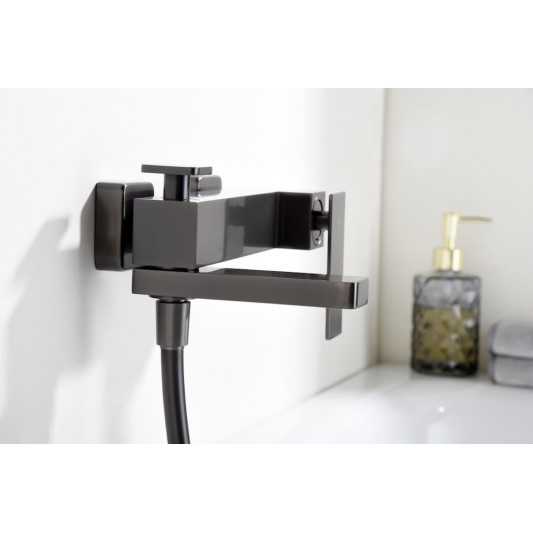 Grifo bañera + ducha Pisa black gun metal de Imex BDP048/4BGM
