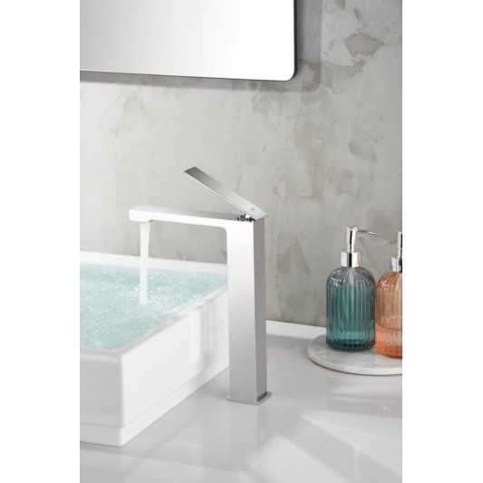Grifo lavabo caño alto cromo Pisa BDP048-3 2