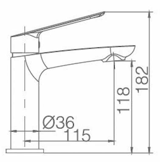 Grifo lavabo Luxor de Imex BLANCO BDX023-1BL 2