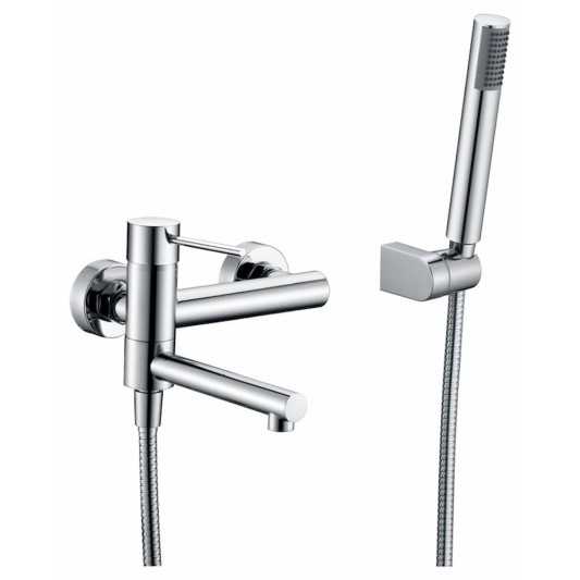 Grifo bañera + mango Monomando Ducha Milos BDYS045-4CR