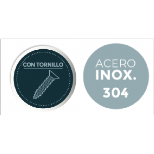 Escobillero de pared B-Lovely acero inox. 2