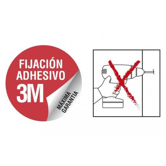 Percha simple B-Square acero inox. 2