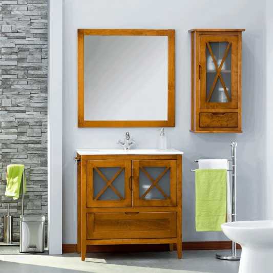 Mueble de baño rústico de 60 a 90 cm modelo Bolonia 2