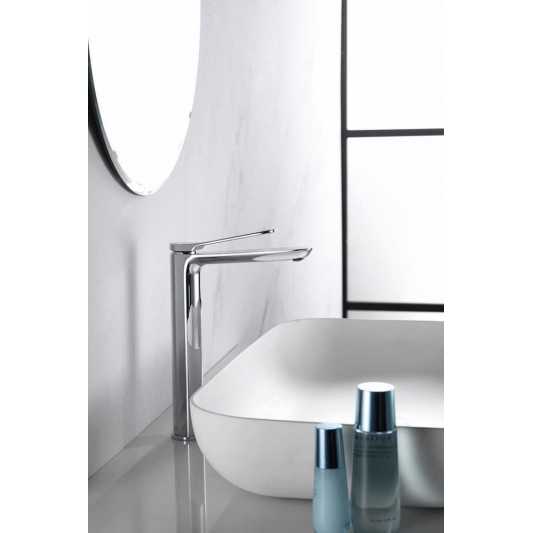Grifo lavabo caño alto Dinamarca cromo de IMEX BDR031-3 2