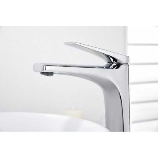 Grifo de lavabo caño alto Delos Cromo BDD055-3 2