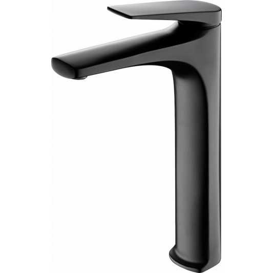 Grifo de lavabo caño alto Delos negro mate BDD055-3NG