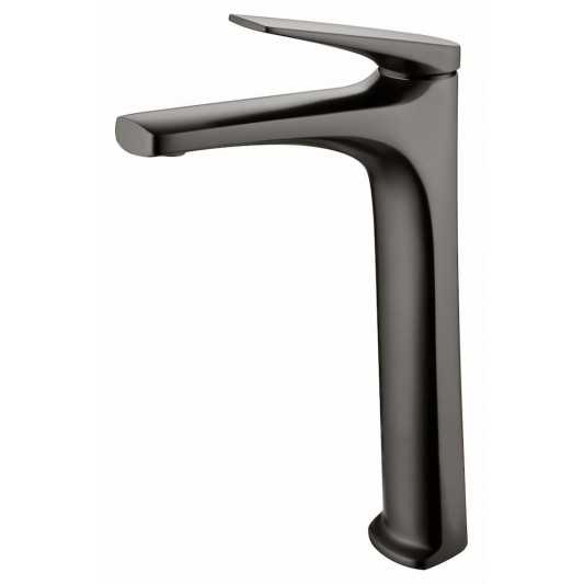 Grifo de lavabo caño alto Delos black gun metal BDD055-3BGM