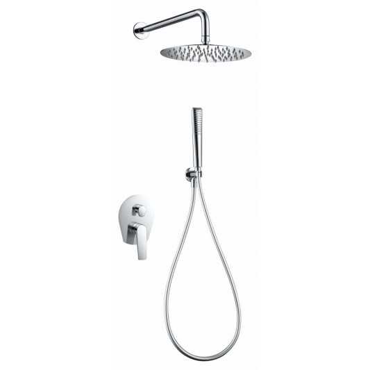 Ducha empotrada monomando Delos Cromo GPD055