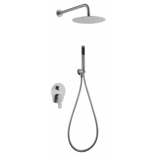 Ducha empotrada monomando Delos acero inox. GPD055-AC