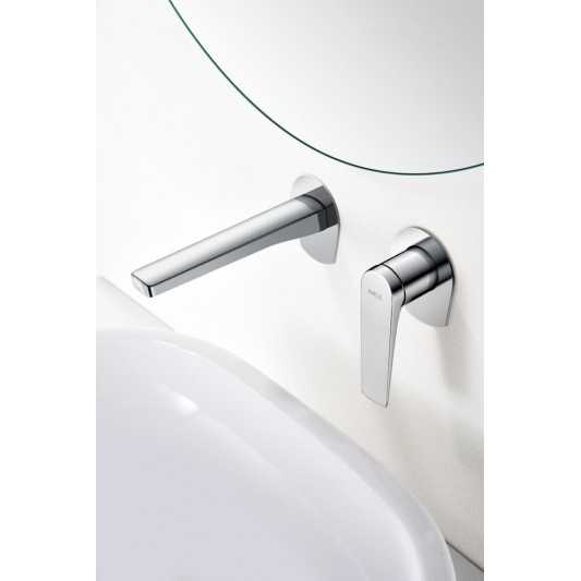 Grifo de lavabo empotrado Delos Cromo GLD055