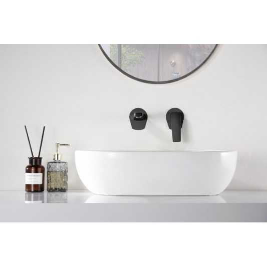 Grifo de lavabo empotrado Delos negro mate GLD055/NG