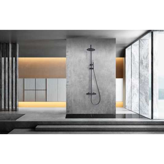 Ducha termostático con barra Génova black gun metal BTG053/BGM 2