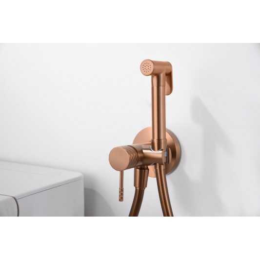 Grifo de bidé empotrado Génova oro rosa cepillado RDG053/ORC 2