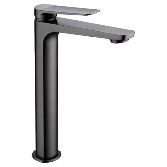 Grifo de lavabo caño alto Nápoles black gun metal BDN047-3BGM