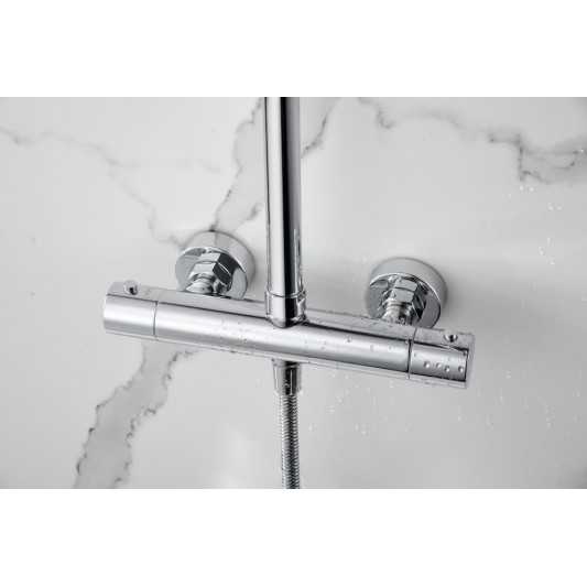 Columna de ducha termostática Nápoles cromo BTN047 2