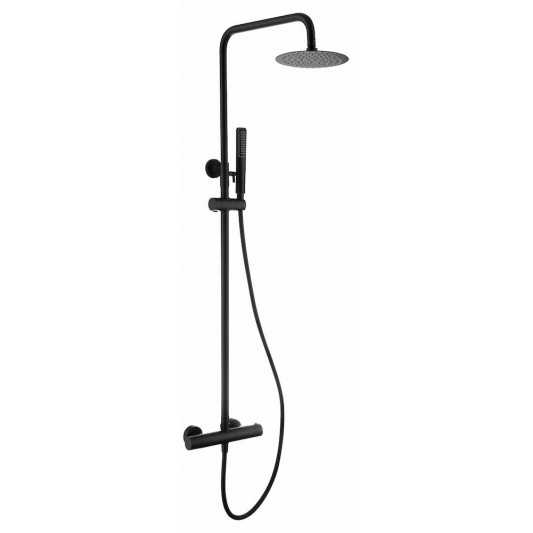 Columna de ducha termostática Nápoles negro mate BTN047/NG