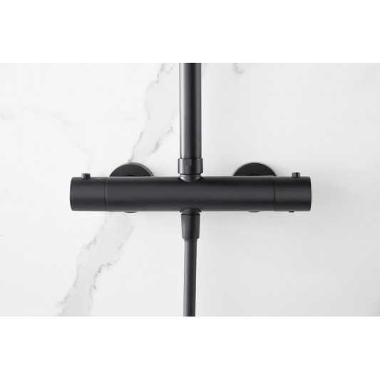 Columna de ducha termostática Nápoles negro mate BTN047/NG 2