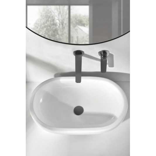 Grifo de lavabo empotrado Nápoles black gun metal GLN047/BGM 2