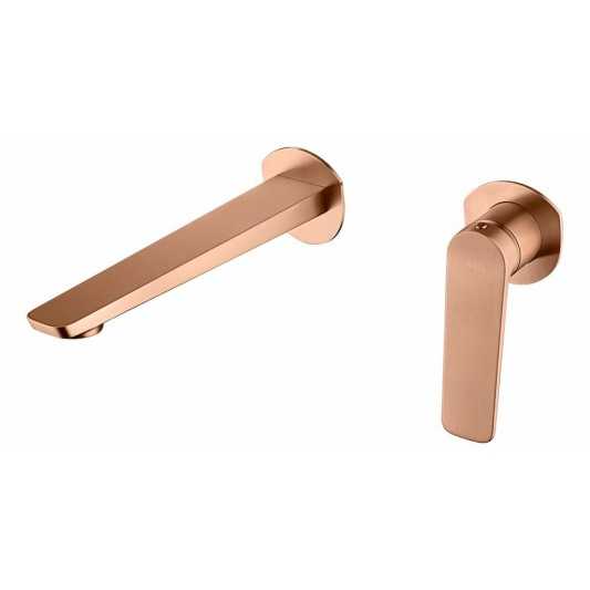 Grifo de lavabo empotrado Nápoles oro rosa cepillado GLN047/ORC