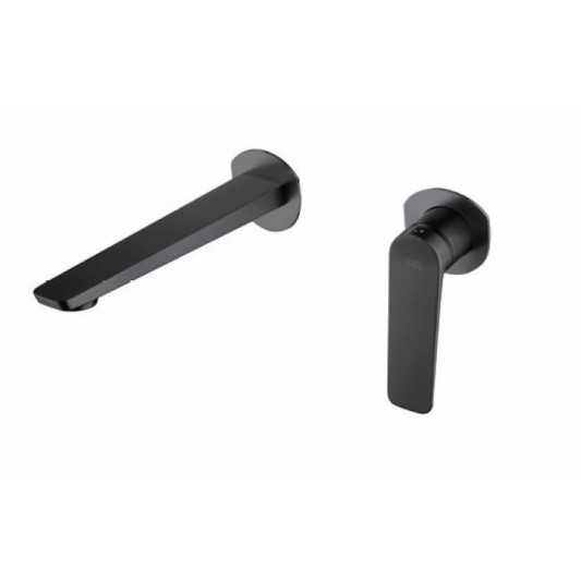 Grifo de lavabo empotrado Nápoles negro mate