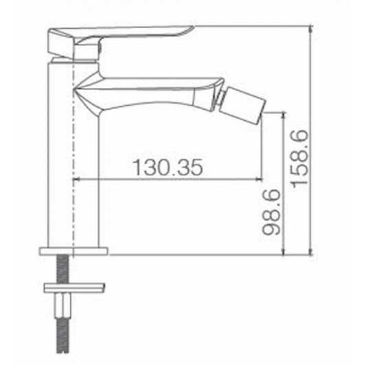 Grifo bide monomando Ural BDG040-2 2
