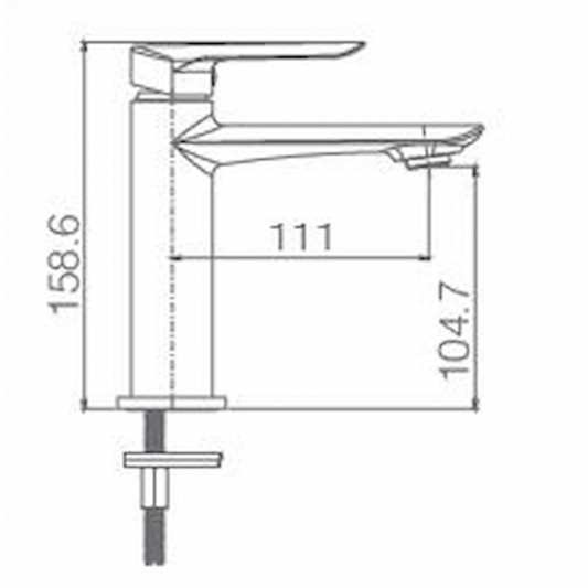 Grifo lavabo monomando Ural BDG040-1NQ 2