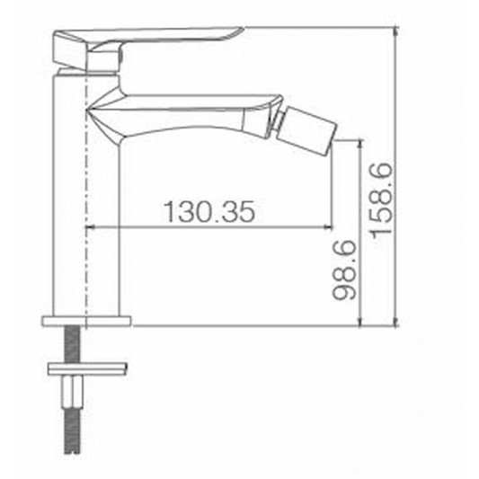 Grifo bide monomando Ural BDG040-2NQ 2