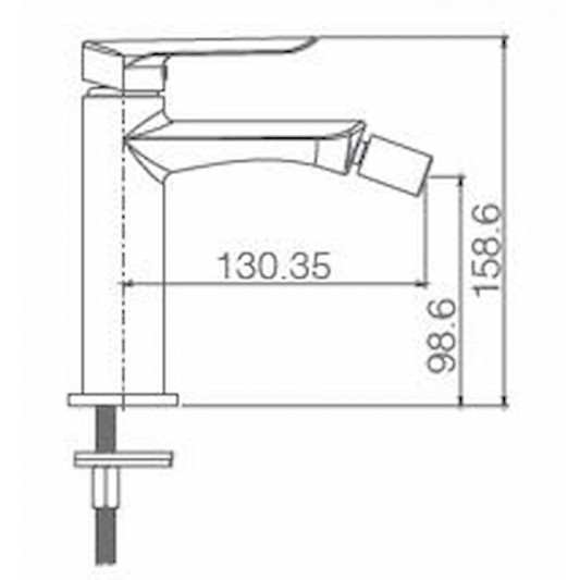 Grifo bide monomando Ural BDG040-2NG 2