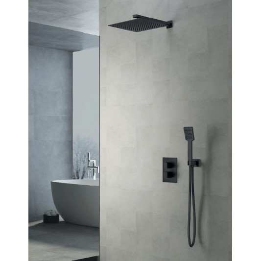Sistema Termostato ducha empotrar Cies negro 2
