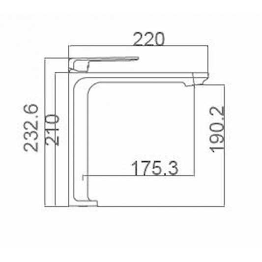 Grifo caño alto Monomando Fiyi BDF016-3 2