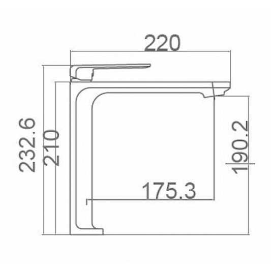 Grifo caño alto Monomando Fiyi BDF016-3BL 2