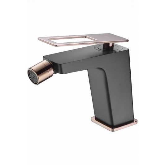 Grifo Monomando bide Suecia Negro oro rosa BDC032-2NOR