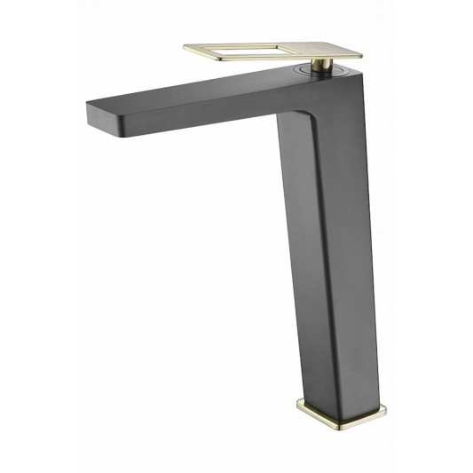 Grifo lavabo caño alto Suecia BDC032-3NGOLD