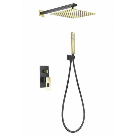 Sistema Empotrado Ducha Suecia BDC032-6/NGOLD Roc. 20x20