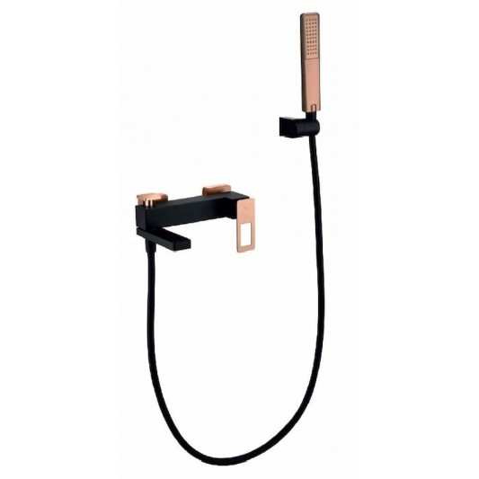 Monomando bañera Suecia negro oro rosa de Imex BDC032-7NOR