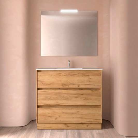 Mueble baño con patas Noja 3C de Salgar 60-80-100
