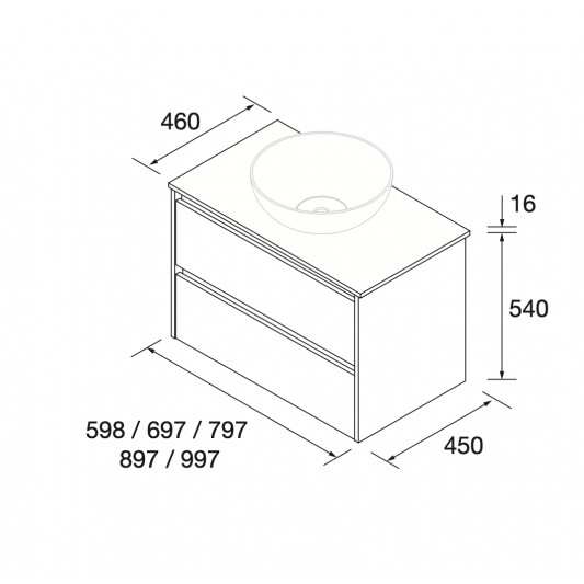Mueble baño Noja de Salgar - Bañoweb.es 2